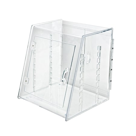 Azar Displays Acrylic Food Display Case w/ Front/Back Hinge Doors & 2 Trays 400425